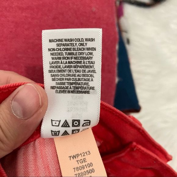 Lucky Brand Red Skinny Jeans Size 4/27 - Picture 6 of 6